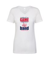 Pittston Area HS Marching Band What Game - Womens Vneck