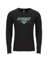 Poway HS Girls Basketball Design v2 - Tri-Blend Long Sleeve