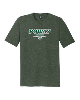 Poway HS Girls Basketball Design v2 - Tri-Blend Shirt