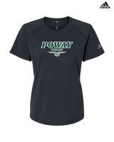 Poway HS Girls Basketball Design v2 - Womens Adidas Performance Shirt