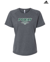 Poway HS Girls Basketball Design v2 - Womens Adidas Performance Shirt