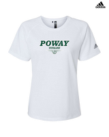 Poway HS Girls Basketball Design v2 - Womens Adidas Performance Shirt