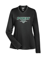 Poway HS Girls Basketball Design v2 - Womens Performance Longsleeve