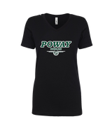 Poway HS Girls Basketball Design v2 - Womens Vneck