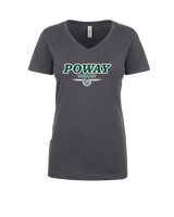 Poway HS Girls Basketball Design v2 - Womens Vneck