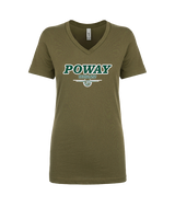 Poway HS Girls Basketball Design v2 - Womens Vneck