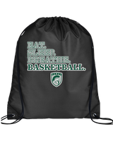 Poway HS Girls Basketball Eat Sleep - Drawstring Bag