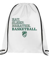 Poway HS Girls Basketball Eat Sleep - Drawstring Bag