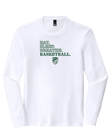 Poway HS Girls Basketball Eat Sleep - Tri-Blend Long Sleeve