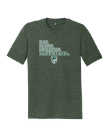 Poway HS Girls Basketball Eat Sleep - Tri-Blend Shirt
