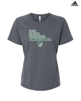 Poway HS Girls Basketball Eat Sleep - Womens Adidas Performance Shirt