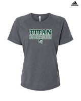 Poway HS Girls Basketball Nation v2 - Womens Adidas Performance Shirt