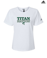 Poway HS Girls Basketball Nation v2 - Womens Adidas Performance Shirt