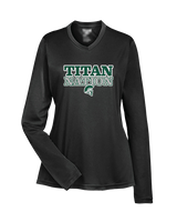 Poway HS Girls Basketball Nation v2 - Womens Performance Longsleeve