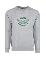 Poway HS Girls Basketball Outline v2 - Crewneck Sweatshirt