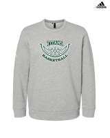 Poway HS Girls Basketball Outline v2 - Mens Adidas Crewneck