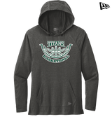Poway HS Girls Basketball Outline v2 - New Era Tri-Blend Hoodie