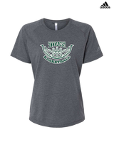 Poway HS Girls Basketball Outline v2 - Womens Adidas Performance Shirt