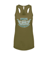 Poway HS Girls Basketball Outline v2 - Womens Tank Top
