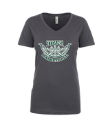 Poway HS Girls Basketball Outline v2 - Womens Vneck
