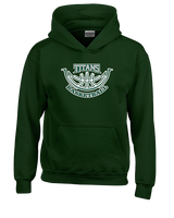 Poway HS Girls Basketball Outline v2 - Youth Hoodie