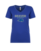 Pratt Community College Flag Football Dad - Womens Vneck