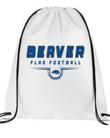 Pratt Community College Flag Football Design - Drawstring Bag