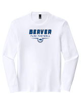 Pratt Community College Flag Football Design - Tri-Blend Long Sleeve