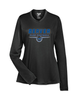 Pratt Community College Flag Football Design - Womens Performance Longsleeve