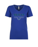 Pratt Community College Flag Football Design - Womens Vneck