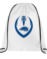 Pratt Community College Flag Football Full Football - Drawstring Bag