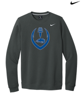 Pratt Community College Flag Football Full Football - Mens Nike Crewneck