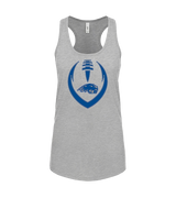Pratt Community College Flag Football Full Football - Womens Tank Top