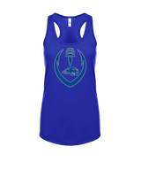 Pratt Community College Flag Football Full Football - Womens Tank Top