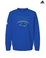 Pratt Community College Flag Football Laces - Mens Adidas Crewneck
