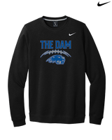 Pratt Community College Flag Football Laces - Mens Nike Crewneck