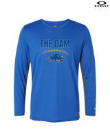 Pratt Community College Flag Football Laces - Mens Oakley Longsleeve
