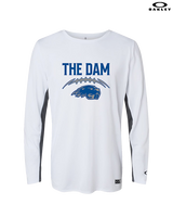 Pratt Community College Flag Football Laces - Mens Oakley Longsleeve