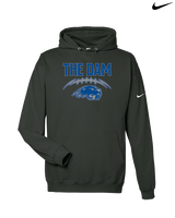 Pratt Community College Flag Football Laces - Nike Club Fleece Hoodie