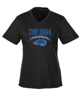 Pratt Community College Flag Football Laces - Womens Performance Shirt