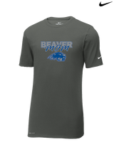 Pratt Community College Flag Football Mom - Mens Nike Cotton Poly Tee