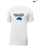 Pratt Community College Flag Football Mom - Mens Nike Cotton Poly Tee