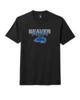 Pratt Community College Flag Football Mom - Tri-Blend Shirt