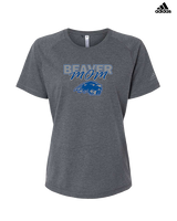 Pratt Community College Flag Football Mom - Womens Adidas Performance Shirt