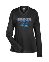 Pratt Community College Flag Football Mom - Womens Performance Longsleeve