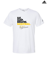 Pride Basketball 21 Eat Sleep Breathe - Mens Adidas Performance Shirt