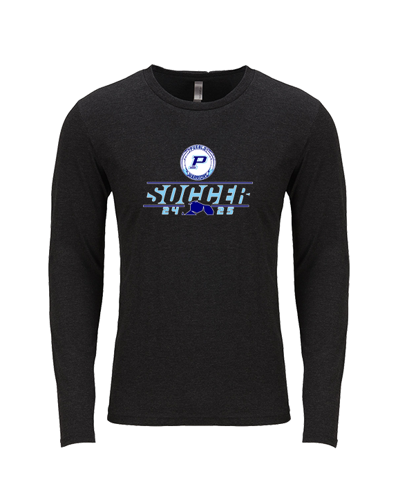 Pueblo HS Boys Soccer Lines - Tri-Blend Long Sleeve