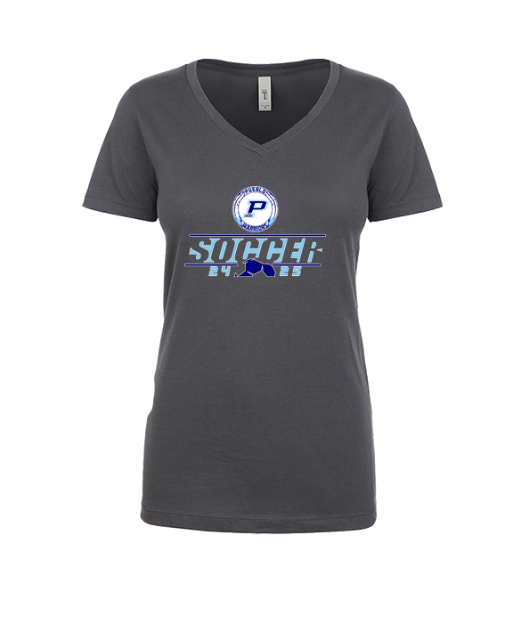 Pueblo HS Boys Soccer Lines - Womens Vneck