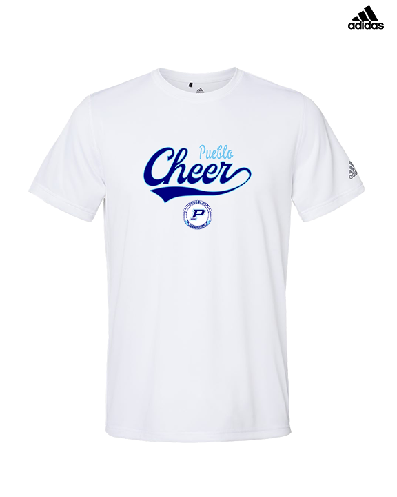 Pueblo HS Cheer Banner - Mens Adidas Performance Shirt