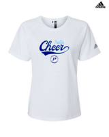 Pueblo HS Cheer Banner - Womens Adidas Performance Shirt
